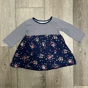 JUMPING BEANS LONG SLEEVE DRESS BLUE 18MO